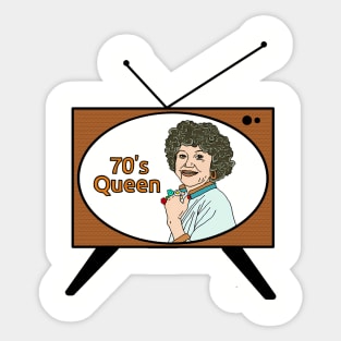 70's Queen, Mrs. Roper Sticker